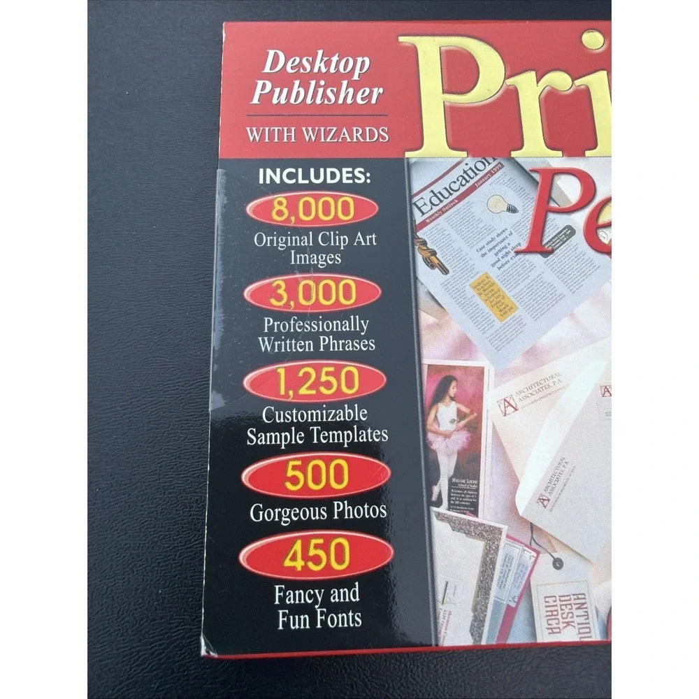 Print Perfect Gold PC CD ROM XP Compatible Brand New Sealed VTG CDRS662 Win 98